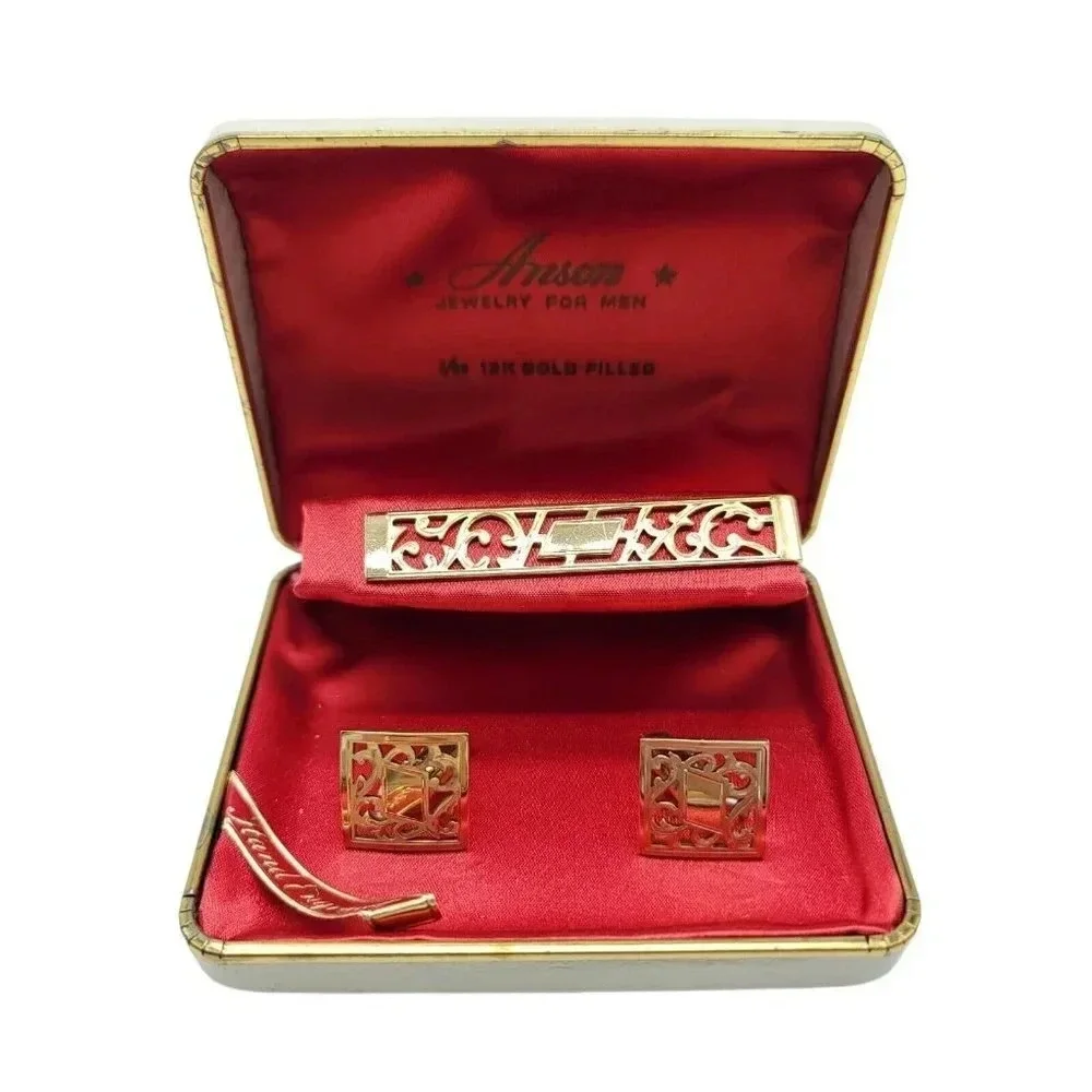 Anson Engravable 12kt Gold Filled Mid Century Mode